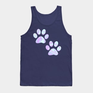 Pastel Paw Prints Tank Top